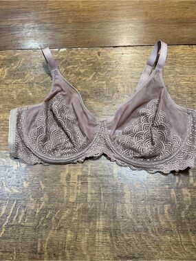 HSIA  Lace Underwire Bra sz 42DD‎ tan